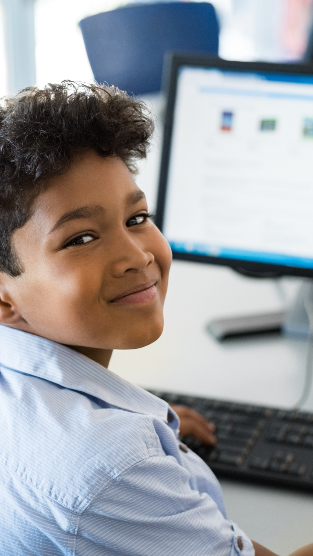 Student receiving individualized online special education support at Falcon View Online in Minnesota.